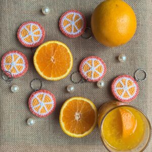 Arancia — Italian Crochet Orange Keychain